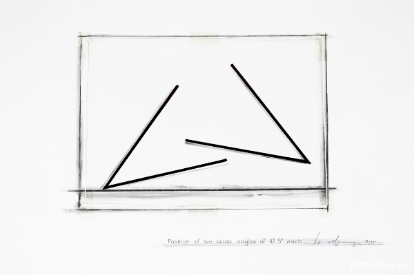 VENET Bernar - Position of two acute angles of 42,5 each